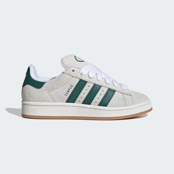 Adidas Campus 00s Crystal White Dark Green