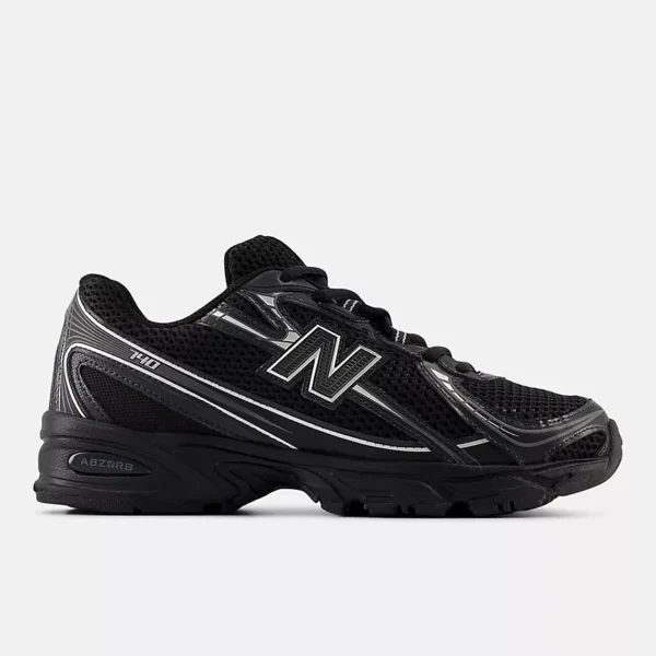 New Balance 740 BLACK with SILVER METALLIC