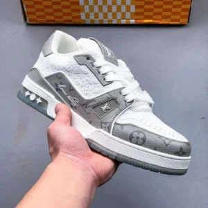 Louis Vuitton #54 Signature Gray White Trainer