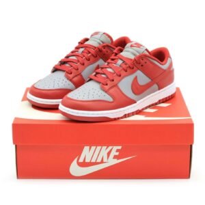 Nike Dunk Low Retro UNLV Varsity Red Medium Grey White Orange