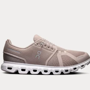 On - Cloud 6 Fog White Running Shoe